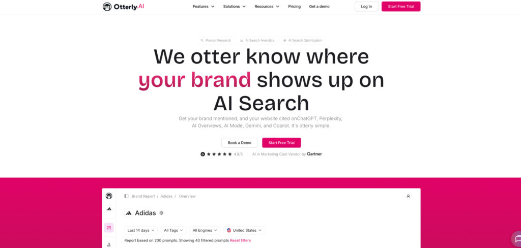 Otterly.AI's Homepage