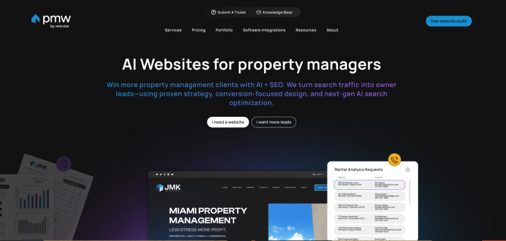 PMW (Property Manager Websites)'s Homepage