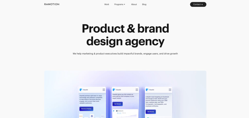 Ramotion's Homepage