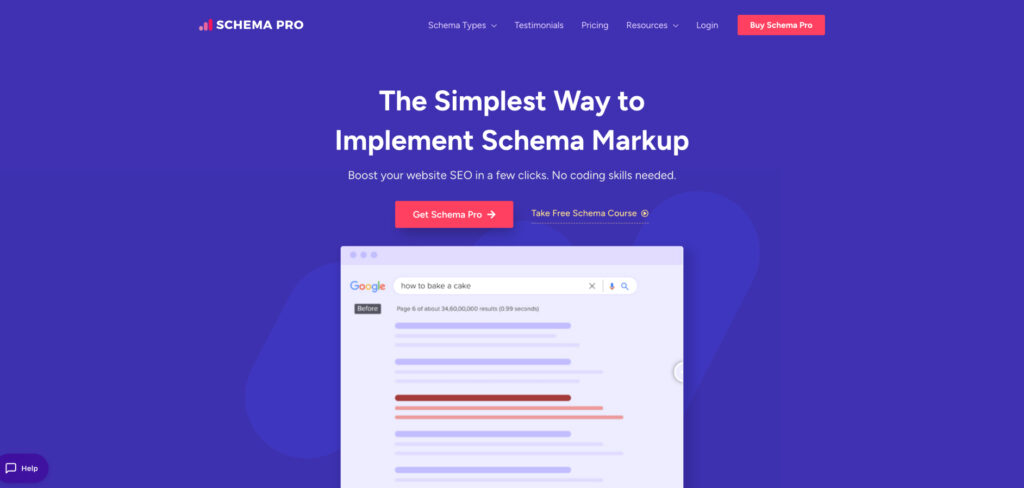 Schema Pro's Homepage