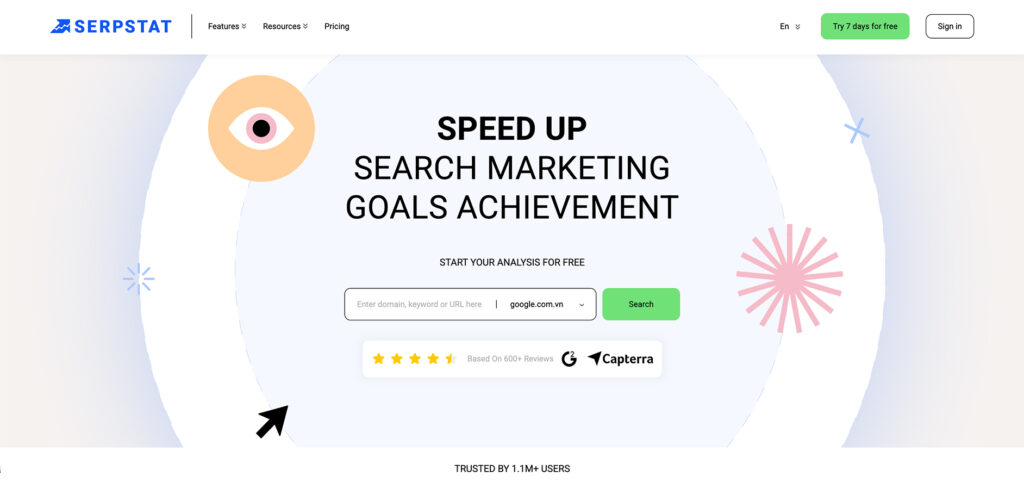 Serpstat's Homepage