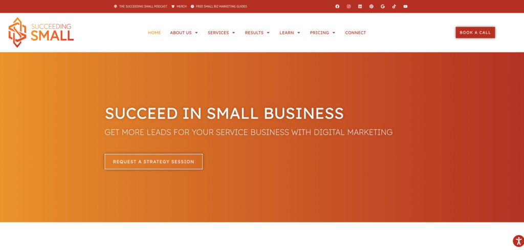 Succeeding Small's Homepage