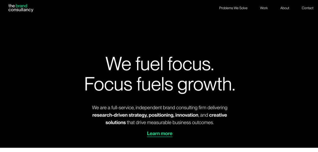 The Brand Consultancy's Homepage