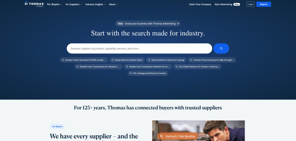Thomasnet's Homepage