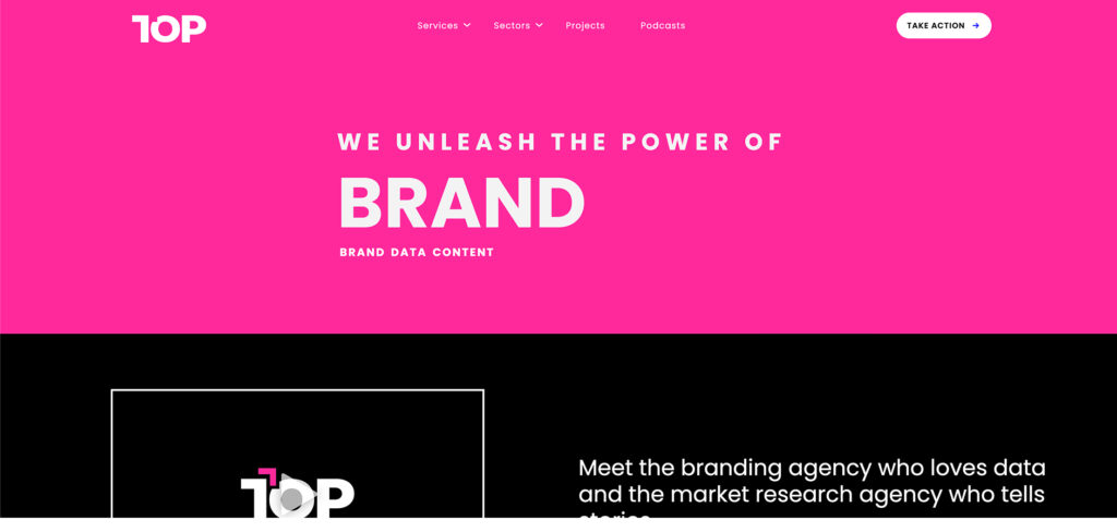 Top Agency's Homepage