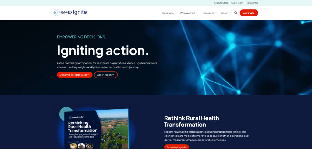 WebMD Ignite's Homepage