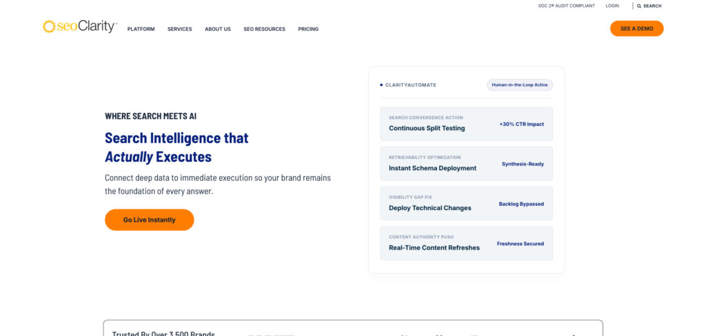 seoClarity's Homepage